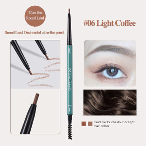 Maxfine Double-Head Thin Eyebrow Pencil High Pigment Waterproof Non-Fading for Beginners Cosmetics Valentine Gift