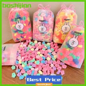 bashijian 100Pcs Cô Gái Đầy Màu Sắc Tóc Ban Nhạc Thiết Lập Nylon Cao Đàn Hồi Ban Nhạc Cao Su Trẻ Em Của Tóc Vòng Tròn Trẻ Em Tóc Tie Tóc Phụ Kiện