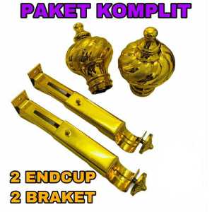 BRACKET KOMPLIT KAKI PENYANGGA BESI GORDEN BATANG GORDEN TUTUP GORDEN PAKET LENGKAP