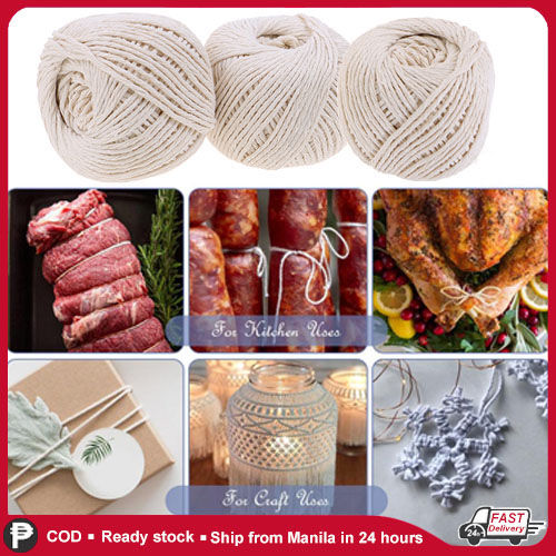 1 Roll Butcher's Cotton Twine Meat Prep Trussing Turkey Barbecue