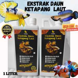 EKSTRAK DAUN KETAPANG LAUT BAGUS BUAT IKAN KUALITAS PREMIUM PEKAT HASIL FERMENTASI