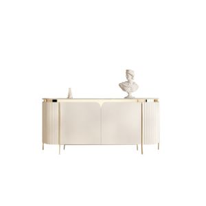 Sideboard Cabinet Light Luxury Entrance Shoe Cabinet Italian Minimalist Side Cabinet Sintered Stone Living Room Tea Cabinet Modern Minimalist Partition Storage Curio Cabinet