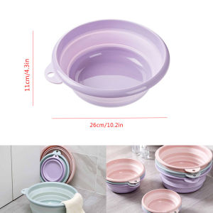 Homenhome Foldable Basin Washbasin Plastic Laundry Tub Travel Basin