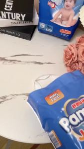 PAMPEE 50PCS Baby Diapers pants/taped diapers Pull-up Baby Pants Ultra-thin Soft Summer Breathable