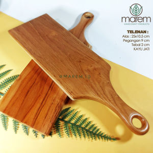 TELENAN KAYU JATI | FOOD SERVING | CUTTING BOARD | TALENAN JATI KUNCI