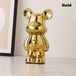 18CM/28CM Ceramic Bear Sculpture Home Decor Figure for your interior Bearbrick statue decoration