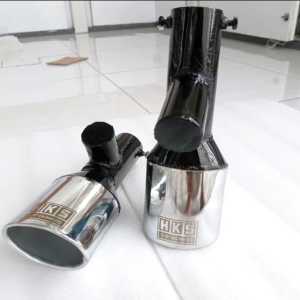 Knalpot Racing Silver/Perak Multicolor untuk L300/Grandmax/Carry/Elf/Truk Non Turbo - Resonator Muffler Asli