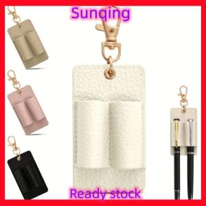 SQ Stationery [Flash Sale] Double Portable Pen Holder For Lanyard Anti-Lost Pen Holder For Badge Keychain Pocket Lanyard Pen For Nurses Courier Clerk