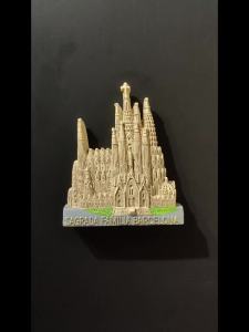 Spain Barcelona Landmark Station Building Tourist Souvenir Resin Painted Magnetic Refridgerator Magnets Collection Gift