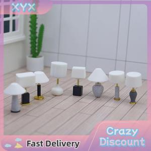 【BUY 1 TAKE 1】 1 Piece Children Baby Gift Toy 1:20 Dollhouse Mini Furniture Miniature Desk Table Lamp Model Doll House DIY Accessories
