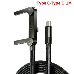 2-in-1 240W Fast Charging Foldable Bracket Data Cable Data Wire 1.5m Foldable Stand Charging Cable