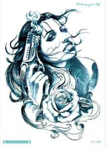 Tato Temporer Tattoo Tatto Temporary Tahan Air Sementara Anti Air Seri LC-546