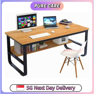 【Pure Care】 【U Frame Computer Table】Study Table / Computer Desk with Shelf Multiple Sizes Available