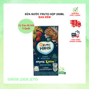 (HCM) Date 4-6/2026 Sữa tăng cân sữa đêm Fruto Nyanya Nga 200ml hộp pha sẵn cho bé