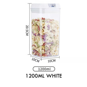 Airtight Food Storage Stackable Bekas Kedap Udara Food Container Kitchen Food Storage Lid with Easy Lock and BPA Free