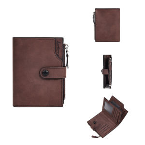 AE New mens short wallet baellerry Business multi-card slot RFID Vintage Zipper Wallet