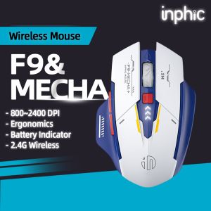 Inphic A9 GEN2 Bluetooth Wirelss Mouse Gaming 2400dpi silent Rechargeable mouse for laptop
