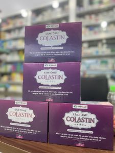 Viên Uống SÂM TỐ NỮ COLASTIN Cải Thiện Nội Tiết Tố Nữ Giảm Bốc Hoả Suy Giảm Sinh Lý Sạm Da hộp 2 lọ x lọ 20 Viên.