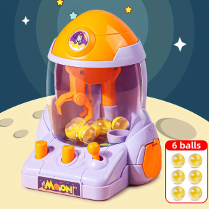 DOWNA Tương tác Máy gắp thú hình tên lửa không gian mini Giáo dục Di động Máy chơi game để bàn Máy nhặt bóng Đồ chơi trẻ em