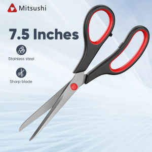 Mitsushi Gunting Stainless Gunting Kecil Sedang Besar Gunting Kertas Multifungsi Perlengkapan Kantor Sekolah Stainless Steel Scissors