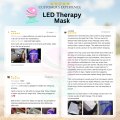 LED THERAPY MASK 3 in 1 LED Face Mask Light Therapy for Skin Rejuvenation Minimizing Pores Drying Pimples and Acne Brightening Face. 