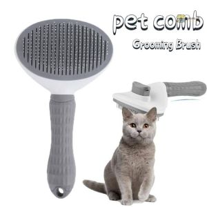 Pet Grooming Comb Pet Hair Removal Brush Cat/Dog One-click Fur Shedding Tool