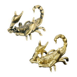 Đồng thau rắn Bọ Cạp bức tượng nhỏ kẹp giữ bút đứng đồ trang trí để bàn với chau chuốt kiểu cổ cho văn phòng và nhà kiểu dáng