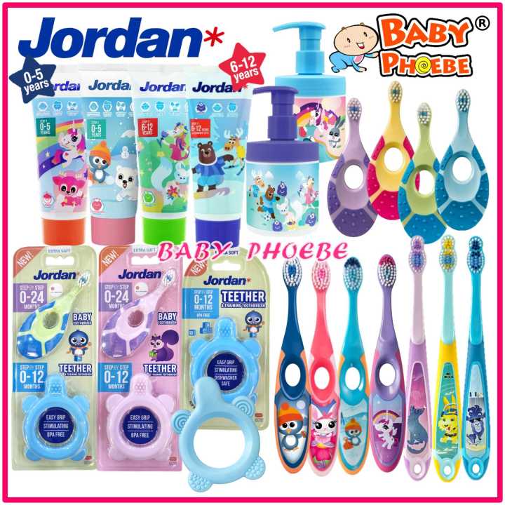 Jordan Baby Kids Toothpaste Toothbrush Berus Gigi Ubat Bayi Budak