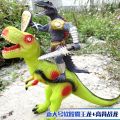 Simulasi Mainan Dinosaur Getah Lembut Overlord Pahlawan Naga Kit Garaj Silikon Kanak-Kanak Budak Lelaki Model Mainan Plastik Lembut. 
