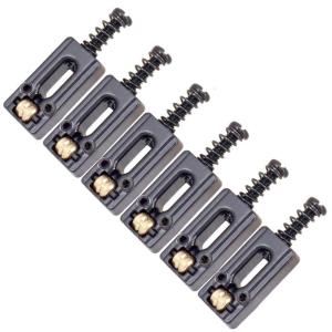 6 Pcs Guitar Bridge Roller Saddles Replacement Tremolo Bridges Saddle Electric Guitar Accessories Easy to Install