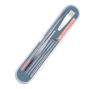 Ear Cleansing Tool Kit Spring Ear-Wax  Picks Curette with Storage Box and Cleaning Brush for Adults and Kids ( 6 in1Set)