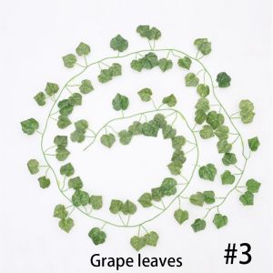 Daun ivy gantung buatan 24 meter tanaman merambat cocok untuk hiasan dinding rumah pesta pernikahan