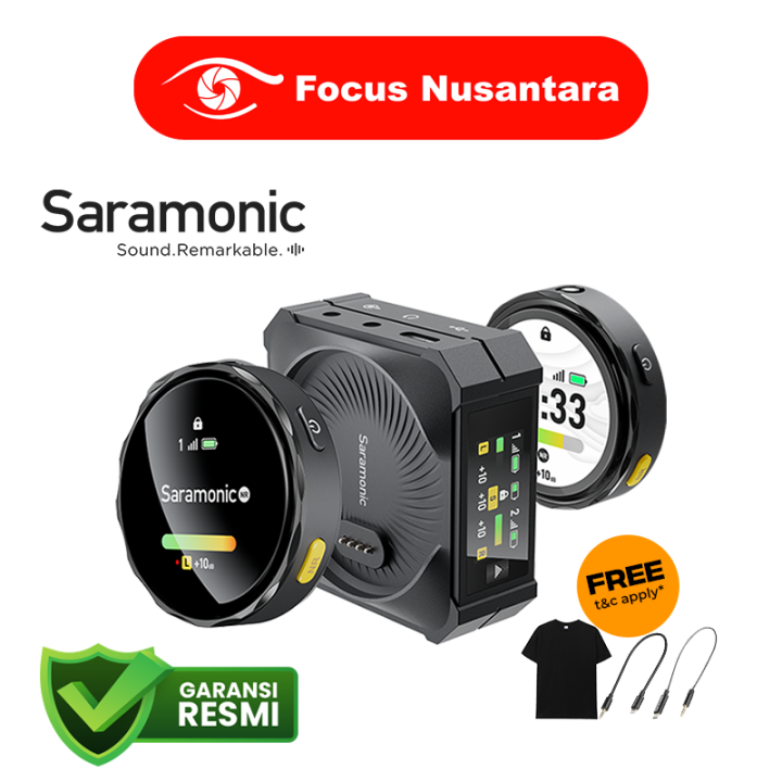 SARAMONIC BlinkMe B2 Blink Me B2 Dual Wireless Smart Microphone with ...