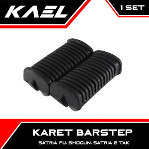 Karet Barstep Depan Satria FU 150-2 Tak & Smash Lama-New-Titan & Arashi & Tornado & Shogun 110-125 Footstep-Foot-Kaki-Bar Step Injekan 1 Set-2 Pcs