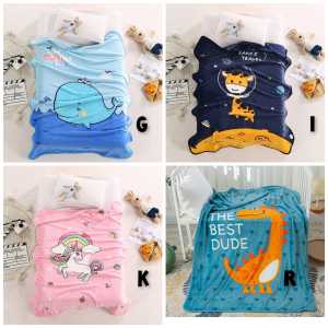Selimut Bulu Anak Premium Kualitas Tebal Motif Lucu Ukuran 100 x 140 cm Halus Lembut Tebal