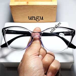 KACAMATA MINUS KHUSUS RABUN JAUH 050 SD 600 TRANSPARAN SESUAI GAMBAR FRAM PLASTIK 3197 MODEL CET EYE