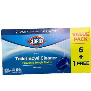 {พร้อมส่ง} Clorox ก้อนทำความสะอาดชักโครกสีฟ้าสูตรแถบเหลือง 💢 ทำความสะอาดคอชักโครก