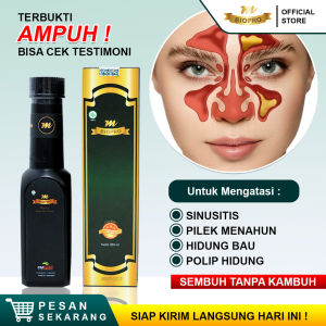 Obat Sinusitis Paling Ampuh Sinusitis Pilek Menahun Sinusitis Hidung Bau Busuk Herbal Sinusitis Hidung Tersumbat Rhinitis Polip Hidung - Mbiopro Asli Original