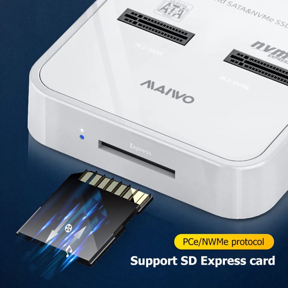 SSD Docking Dual Bay SATA/NVMe SD Card Reader Station Lazada PH