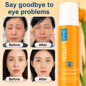Lutein Brighten and Firm Delicate Eye Serum Oil Anti-wrinkle Combat Fine Lines Moisturize Hydration Eye Essence Oil Reduce Dark Circles 叶黄素眼部精华油
