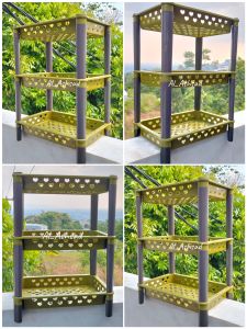 Rak Mini Susun 3 Lovina Gold / Rak Mini 3 Susun Serbaguna (Random)