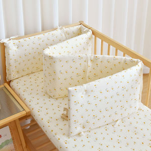 1PC Cotton Gauze Baby Cot Bumper Anti-collision Crib Protector Pad Cradle Surround Safety Rail Fence
