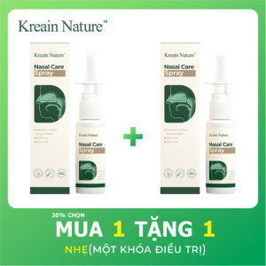 Mua 1 tặng 1 Kreain Xịt mũi Nhật Bản 30ml – Giảm nghẹt mũi ban đêm giúp thở dễ ngủ ngon phù hợp viêm xoang mãn tính