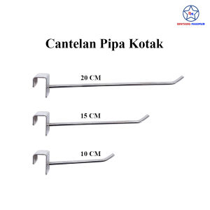 BM - Single Hook 15cm Gantungan / Cantolan / Cantelan Pipa Kotak