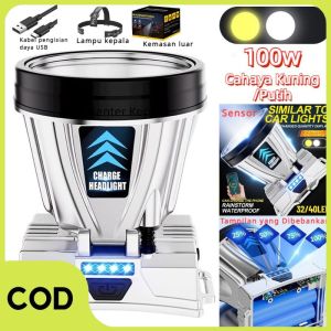 Senter Kepala Headlamp Super Terang Outdoor Camping Berburu Hiking Lampu Senter Kepala USB Rechargeable Waterproof Tahan Air XY-8066