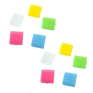 Portable Holder Organizer for AAA AA Batteries 14500 Case Cover Holder Storage Box Plastic Transparent
