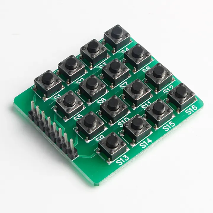 Matrix keyboard 4x4 single-chip microcomputer development board ...