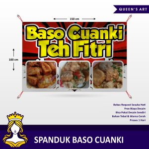 banner spanduk jualan cuanki / spanduk jualan bakso cuanki / spanduk jualan jajanan
