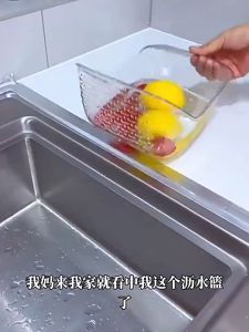 Kitchen Multifunctional Drain Basket Drain Dish Household Sink Vegetable Wash Basin PAZU