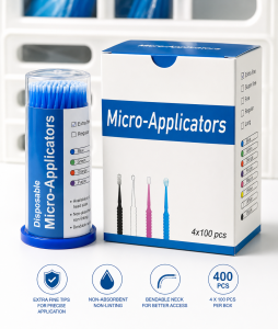 Disposable Micro Applicator tips 100 pcs. per pack extra fine color blue